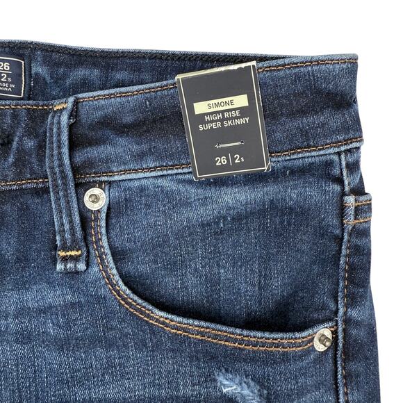 NWT ABERCROMBIE & FITCH Simone High Rise Super Skinny Jean Sz 26 - Picture 5 of 7